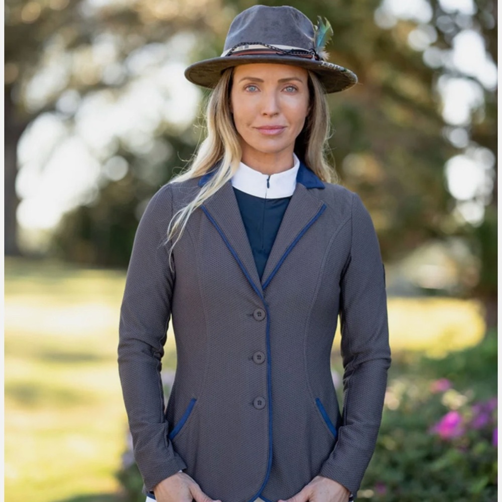 Free Ride Equestrian Women's Competition Jacket, Size XS, Grey